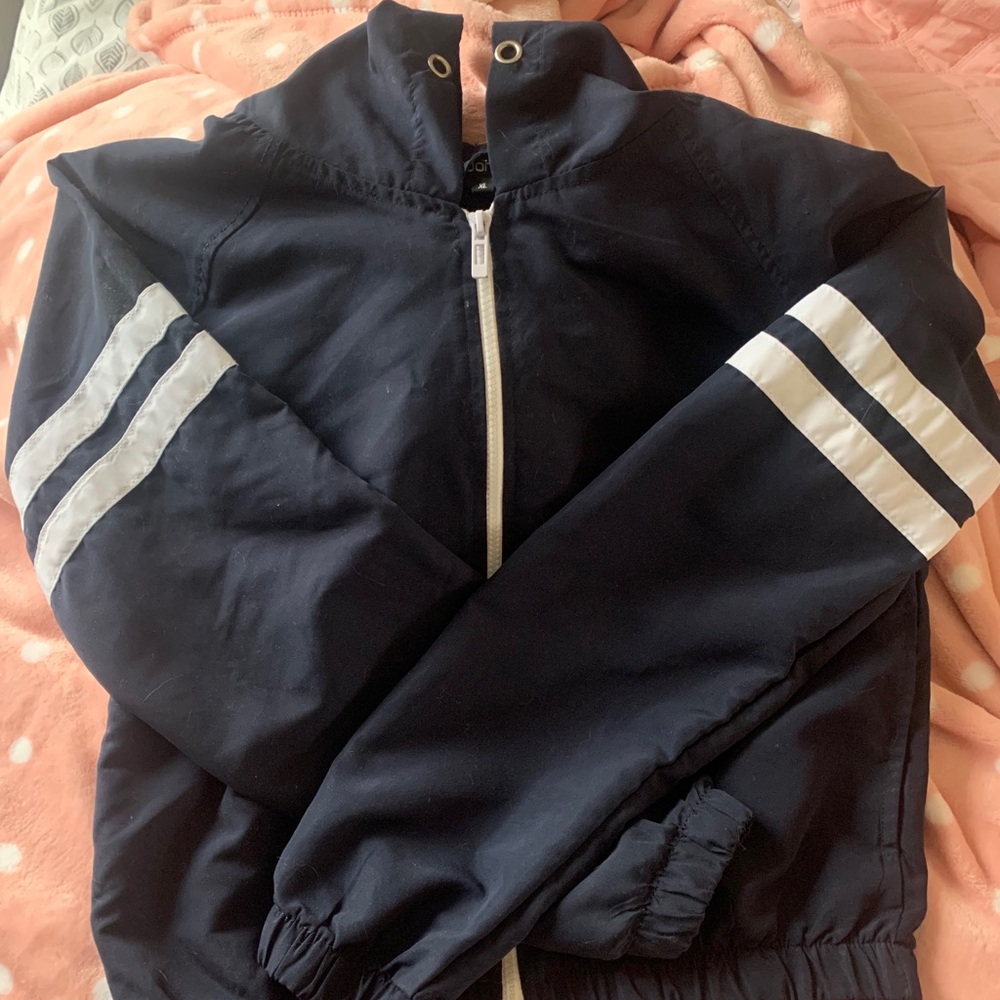 Navy Blue Windbreaker
